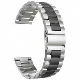 Curea otel inoxidabil compatibila cu Amazfit Active Max, Telescoape QR, 22mm, Sterling Black