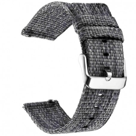Curea material textil, compatibila cu Amazfit Active Max, Telescoape QR, 22mm, Grainsboro Gray