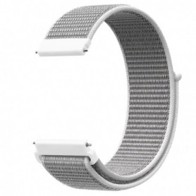 Curea material textil, compatibila cu Amazfit Active Max, Telescoape QR, 22mm, Light Gray