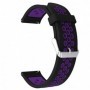 Curea din silicon compatibila cu Amazfit Bip 6, Telescoape QR, 22mm, Black Berry