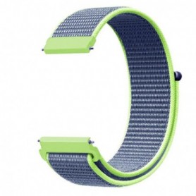 Curea material textil, compatibila cu Amazfit T-Rex 3, Telescoape QR, 22mm, Blue-Green