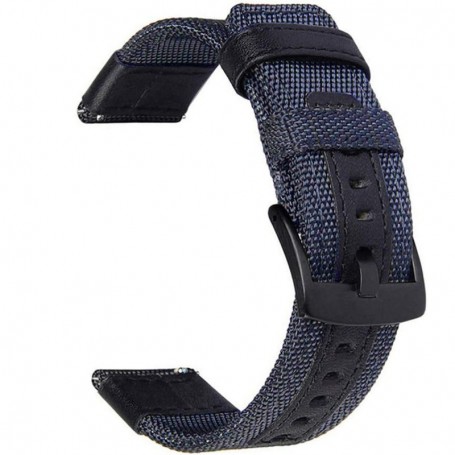 Curea textila, compatibila cu Amazfit T-Rex 3, Telescoape QR, 22mm, Nashville Blue