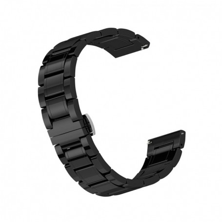 Curea ceramica, compatibila Huawei Watch GT 7 46mm, telescoape Quick Release, 22mm, Negru