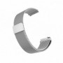 Curea metalica compatibila Huawei Watch GT 7 46mm, telescoape Quick Release, Milanese Loop, Argintiu