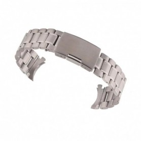 Curea metalica, compatibila Huawei Watch GT 7 46mm, telescoape normale, Round Edge, 22mm, Argintiu