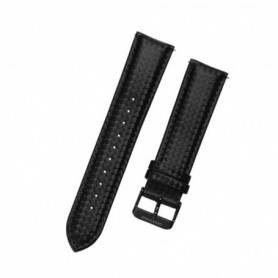 Curea piele compatibila Huawei Watch GT 7 46mm, Telescoape QR, 22mm, Negru Lucios