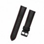 Curea piele compatibila Huawei Watch GT 7 46mm, Telescoape QR, 22mm, Negru/Rosu
