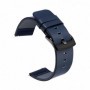 Curea piele naturala, compatibila Huawei Watch GT 7 46mm, telescoape Quick Release, 22mm, Blue