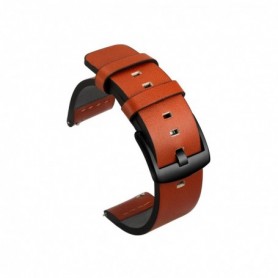 Curea piele naturala, compatibila Huawei Watch GT 7 46mm, telescoape Quick Release, 22mm, Light Brown