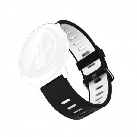 Curea din silicon compatibila cu Huawei Watch GT 7 46mm, Telescoape QR, 22mm, Black Frost