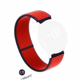 Curea textila compatibila cu Huawei Watch GT 7 46mm, Telescoape QR, 22mm, Black Cherry