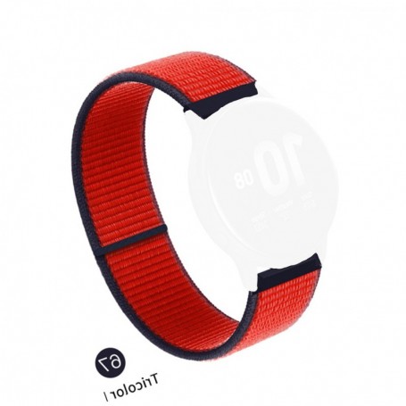 Curea textila compatibila cu Huawei Watch GT 7 46mm, Telescoape QR, 22mm, Black Cherry