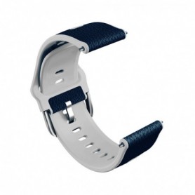 Curea hibrid piele-silicon compatibila cu Huawei Watch GT 7 46mm, Telescoape QR, 22mm, MLS Blue