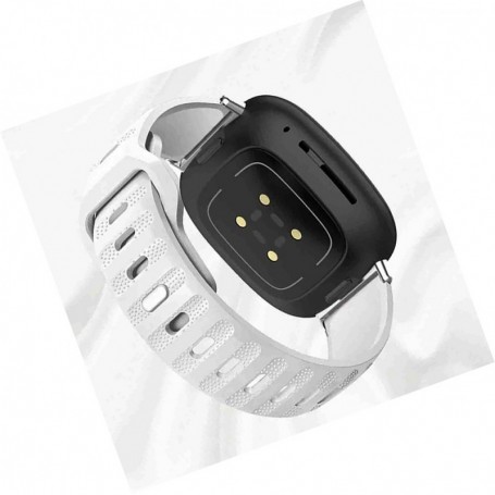 Curea din silicon compatibila cu Huawei Watch GT 7 46mm, Telescoape QR, 22mm, Linen White