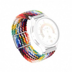 Curea textila compatibila cu Huawei Watch GT 7 46mm, Telescoape QR, 22mm, Rainbow Strap