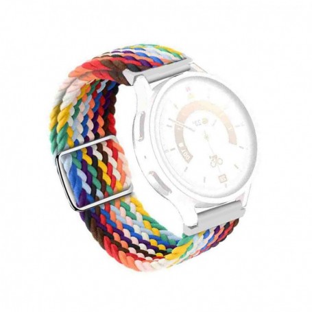 Curea textila compatibila cu Huawei Watch GT 7 46mm, Telescoape QR, 22mm, Rainbow Strap