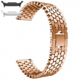 Curea din metal compatibila cu Samsung Galaxy Watch9 44mm, Rose Gold