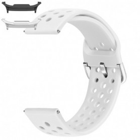 Curea din silicon, compatibila Samsung Galaxy Watch9 44mm, Alb