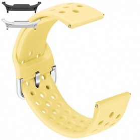 Curea din silicon, compatibila Samsung Galaxy Watch9 44mm, Galben