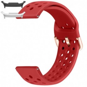 Curea din silicon, compatibila Samsung Galaxy Watch9 44mm, Rosu