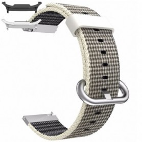 Curea material textil, compatibila Samsung Galaxy Watch9 44mm, Gri