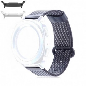 Curea material textil, compatibila Samsung Galaxy Watch9 44mm, Negru