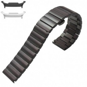 Curea metalica compatibila Samsung Galaxy Watch9 44mm, 17cm, Negru