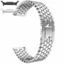 Curea metalica compatibila Samsung Galaxy Watch9 44mm, Bright-Silver