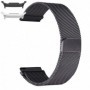 Curea metalica compatibila Samsung Galaxy Watch9 44mm, Milanese Loop, Negru