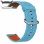 Curea piele, compatibila Samsung Galaxy Watch9 44mm, 18cm, Albastru deschis