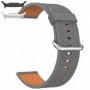 Curea piele, compatibila Samsung Galaxy Watch9 44mm, 18cm, Gri