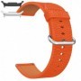 Curea piele, compatibila Samsung Galaxy Watch9 44mm, 18cm, Portocaliu