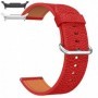 Curea piele, compatibila Samsung Galaxy Watch9 44mm, 18cm, Rosu