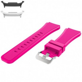 Curea silicon compatibila Samsung Galaxy Watch9 44mm, Roz