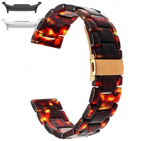 Curea polimer compatibila cu Samsung Galaxy Watch9 44mm, Dark Fire
