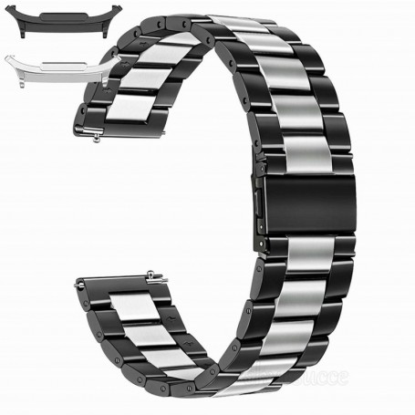 Curea otel inoxidabil compatibila cu Samsung Galaxy Watch9 44mm, Onyx Silver