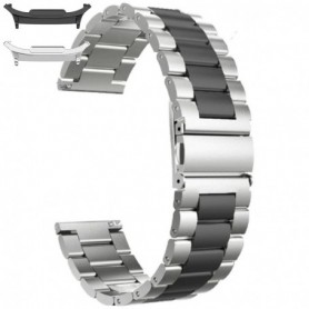 Curea otel inoxidabil compatibila cu Samsung Galaxy Watch9 44mm, Sterling Black