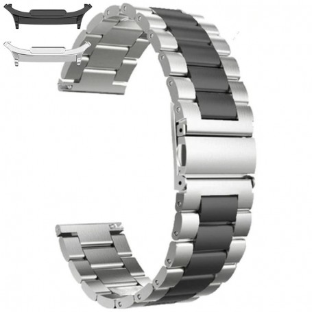 Curea otel inoxidabil compatibila cu Samsung Galaxy Watch9 44mm, Sterling Black