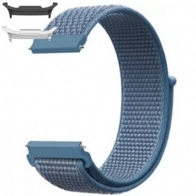 Curea material textil, compatibila cu Samsung Galaxy Watch9 44mm, Powder Blue