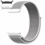 Curea material textil, compatibila cu Samsung Galaxy Watch9 44mm, Light Gray