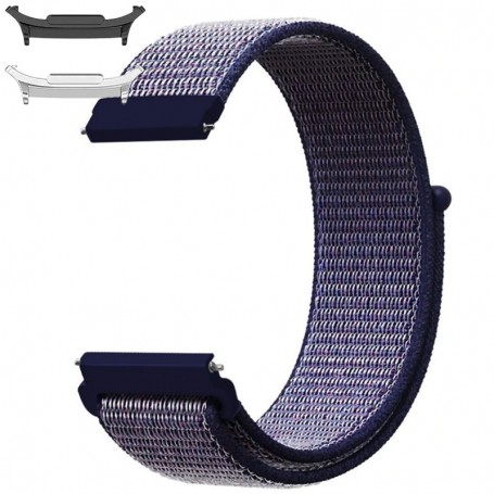 Curea material textil, compatibila cu Samsung Galaxy Watch9 44mm, Savoy Blue