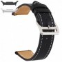 Curea piele, compatibila cu Samsung Galaxy Watch9 44mm, Black Night
