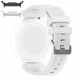 Curea silicon, compatibila Samsung Galaxy Watch9 44mm, White