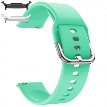 Curea din silicon compatibila cu Samsung Galaxy Watch9 44mm, Seafoam Green