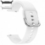 Curea din silicon compatibila cu Samsung Galaxy Watch9 44mm, Daisy White