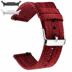 Curea material textil, compatibila cu Samsung Galaxy Watch9 44mm, Mahon Red