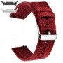 Curea material textil, compatibila cu Samsung Galaxy Watch9 44mm, Mahon Red
