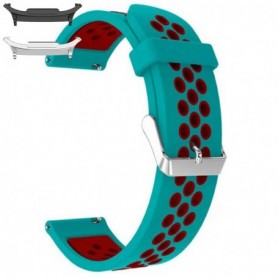 Curea din silicon compatibila cu Samsung Galaxy Watch9 44mm, Azure Red