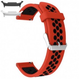 Curea din silicon compatibila cu Samsung Galaxy Watch9 44mm, Black Lava