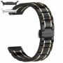 Curea ceramica, compatibila cu Samsung Galaxy Watch9 44mm, Black Gold